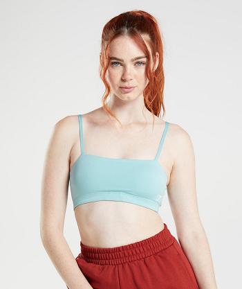 Gymshark Bandeau Sport Bh Dam Blå | SE 2888LIS